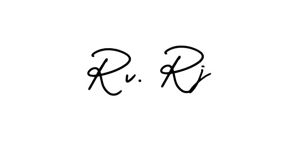 Rv. Rj stylish signature style. Best Handwritten Sign (AmerikaSignatureDemo-Regular) for my name. Handwritten Signature Collection Ideas for my name Rv. Rj. Rv. Rj signature style 3 images and pictures png