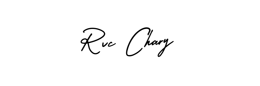 How to make Rvc Chary signature? AmerikaSignatureDemo-Regular is a professional autograph style. Create handwritten signature for Rvc Chary name. Rvc Chary signature style 3 images and pictures png