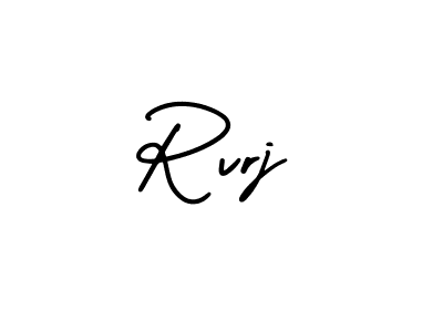 Rvrj stylish signature style. Best Handwritten Sign (AmerikaSignatureDemo-Regular) for my name. Handwritten Signature Collection Ideas for my name Rvrj. Rvrj signature style 3 images and pictures png