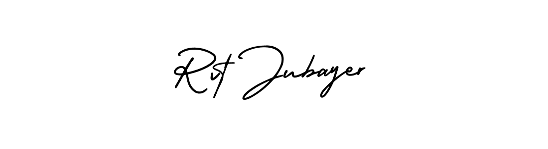 if you are searching for the best signature style for your name Rvt Jubayer. so please give up your signature search. here we have designed multiple signature styles  using AmerikaSignatureDemo-Regular. Rvt Jubayer signature style 3 images and pictures png