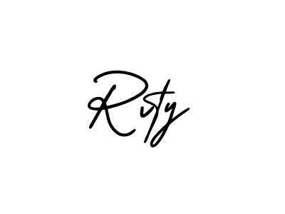 if you are searching for the best signature style for your name Rvty. so please give up your signature search. here we have designed multiple signature styles  using AmerikaSignatureDemo-Regular. Rvty signature style 3 images and pictures png