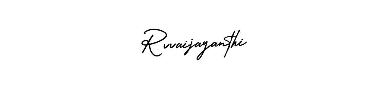 It looks lik you need a new signature style for name Rvvaijayanthi. Design unique handwritten (AmerikaSignatureDemo-Regular) signature with our free signature maker in just a few clicks. Rvvaijayanthi signature style 3 images and pictures png