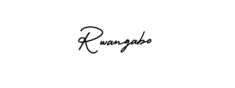 Rwangabo stylish signature style. Best Handwritten Sign (AmerikaSignatureDemo-Regular) for my name. Handwritten Signature Collection Ideas for my name Rwangabo. Rwangabo signature style 3 images and pictures png