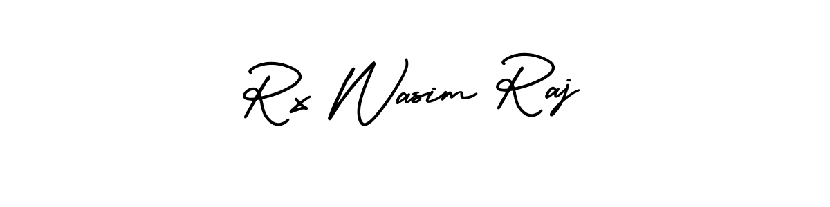Create a beautiful signature design for name Rx Wasim Raj. With this signature (AmerikaSignatureDemo-Regular) fonts, you can make a handwritten signature for free. Rx Wasim Raj signature style 3 images and pictures png