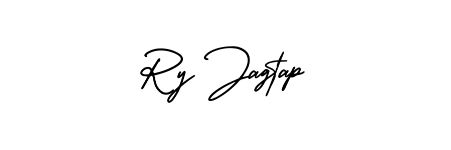 Create a beautiful signature design for name Ry Jagtap. With this signature (AmerikaSignatureDemo-Regular) fonts, you can make a handwritten signature for free. Ry Jagtap signature style 3 images and pictures png