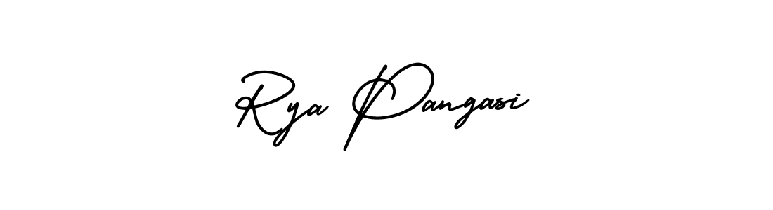 Also we have Rya Pangasi name is the best signature style. Create professional handwritten signature collection using AmerikaSignatureDemo-Regular autograph style. Rya Pangasi signature style 3 images and pictures png