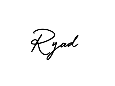 if you are searching for the best signature style for your name Ryad. so please give up your signature search. here we have designed multiple signature styles  using AmerikaSignatureDemo-Regular. Ryad signature style 3 images and pictures png