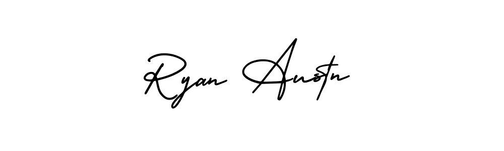 Similarly AmerikaSignatureDemo-Regular is the best handwritten signature design. Signature creator online .You can use it as an online autograph creator for name Ryan Austn. Ryan Austn signature style 3 images and pictures png