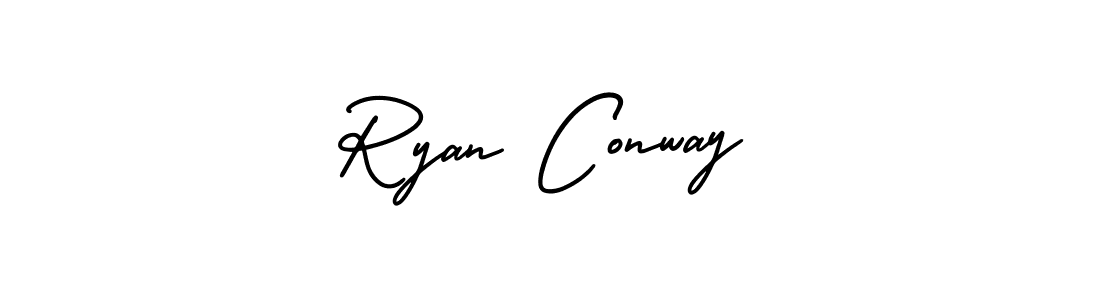 Make a beautiful signature design for name Ryan Conway. With this signature (AmerikaSignatureDemo-Regular) style, you can create a handwritten signature for free. Ryan Conway signature style 3 images and pictures png