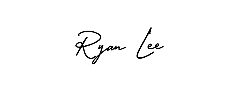 How to make Ryan Lee signature? AmerikaSignatureDemo-Regular is a professional autograph style. Create handwritten signature for Ryan Lee name. Ryan Lee signature style 3 images and pictures png