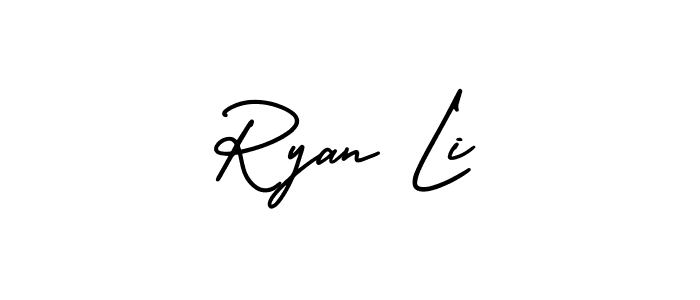 Best and Professional Signature Style for Ryan Li. AmerikaSignatureDemo-Regular Best Signature Style Collection. Ryan Li signature style 3 images and pictures png