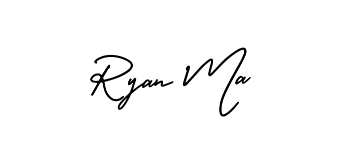 AmerikaSignatureDemo-Regular is a professional signature style that is perfect for those who want to add a touch of class to their signature. It is also a great choice for those who want to make their signature more unique. Get Ryan Ma name to fancy signature for free. Ryan Ma signature style 3 images and pictures png