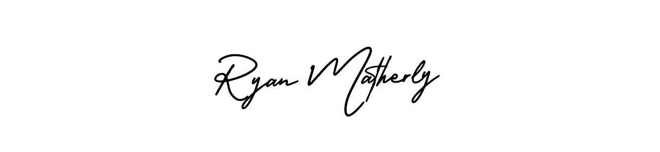 How to make Ryan Matherly signature? AmerikaSignatureDemo-Regular is a professional autograph style. Create handwritten signature for Ryan Matherly name. Ryan Matherly signature style 3 images and pictures png