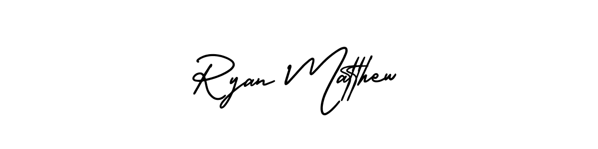 Make a beautiful signature design for name Ryan Matthew. With this signature (AmerikaSignatureDemo-Regular) style, you can create a handwritten signature for free. Ryan Matthew signature style 3 images and pictures png