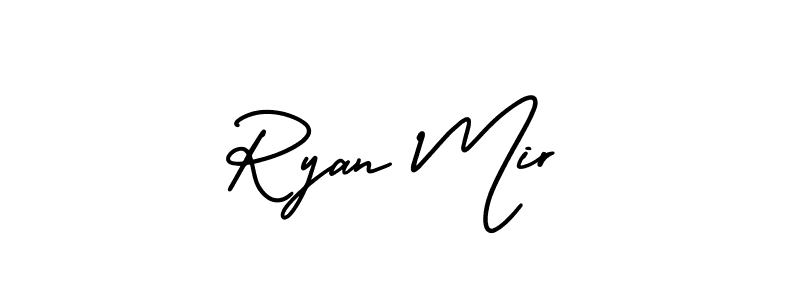 How to Draw Ryan Mir signature style? AmerikaSignatureDemo-Regular is a latest design signature styles for name Ryan Mir. Ryan Mir signature style 3 images and pictures png