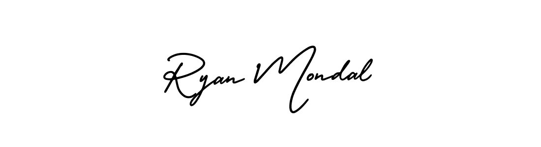 Ryan Mondal stylish signature style. Best Handwritten Sign (AmerikaSignatureDemo-Regular) for my name. Handwritten Signature Collection Ideas for my name Ryan Mondal. Ryan Mondal signature style 3 images and pictures png