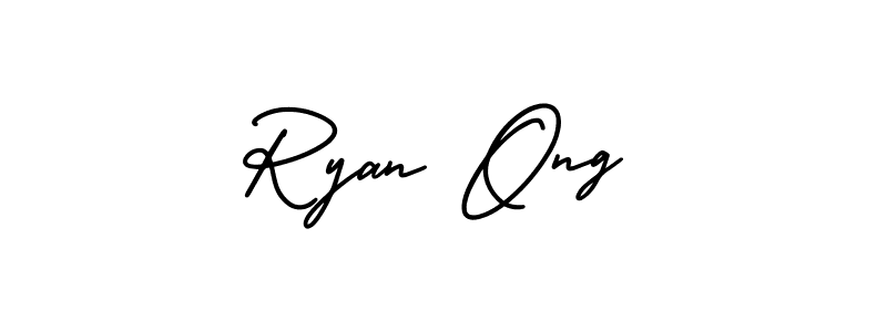 This is the best signature style for the Ryan Ong name. Also you like these signature font (AmerikaSignatureDemo-Regular). Mix name signature. Ryan Ong signature style 3 images and pictures png