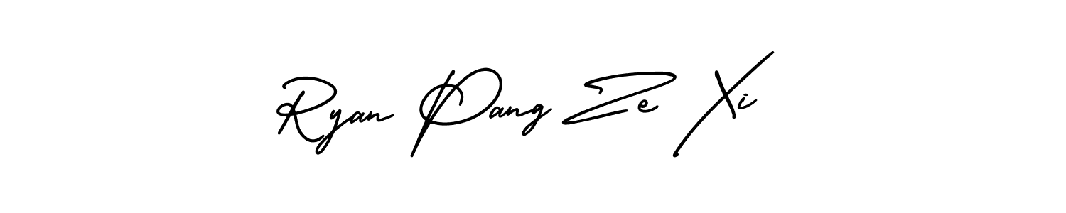 Similarly AmerikaSignatureDemo-Regular is the best handwritten signature design. Signature creator online .You can use it as an online autograph creator for name Ryan Pang Ze Xi. Ryan Pang Ze Xi signature style 3 images and pictures png