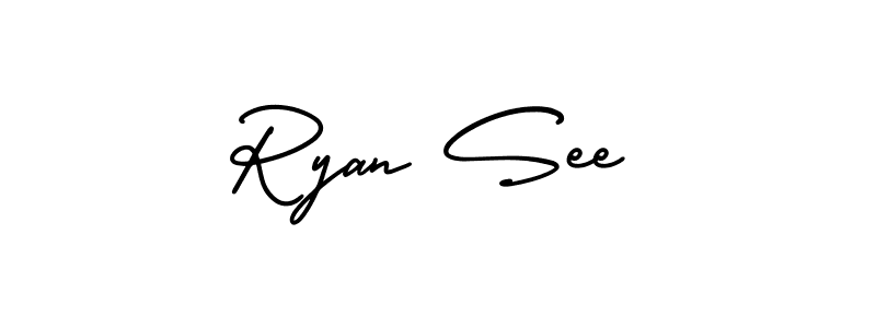 Use a signature maker to create a handwritten signature online. With this signature software, you can design (AmerikaSignatureDemo-Regular) your own signature for name Ryan See. Ryan See signature style 3 images and pictures png