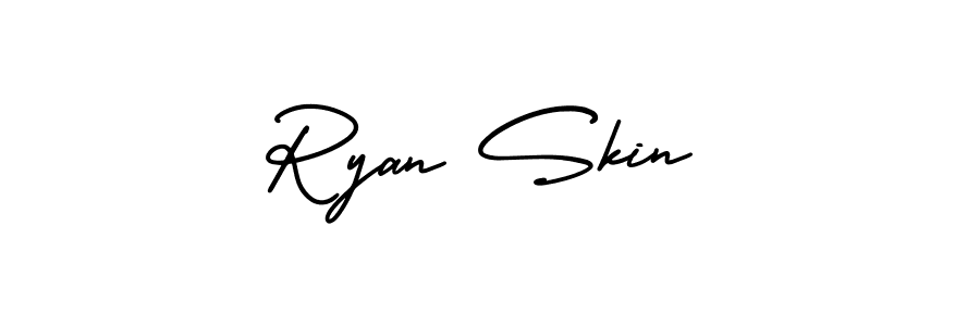 Make a beautiful signature design for name Ryan Skin. With this signature (AmerikaSignatureDemo-Regular) style, you can create a handwritten signature for free. Ryan Skin signature style 3 images and pictures png