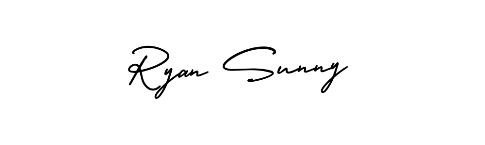 if you are searching for the best signature style for your name Ryan Sunny. so please give up your signature search. here we have designed multiple signature styles  using AmerikaSignatureDemo-Regular. Ryan Sunny signature style 3 images and pictures png