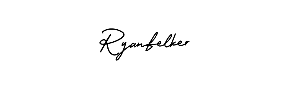Design your own signature with our free online signature maker. With this signature software, you can create a handwritten (AmerikaSignatureDemo-Regular) signature for name Ryanfelker. Ryanfelker signature style 3 images and pictures png