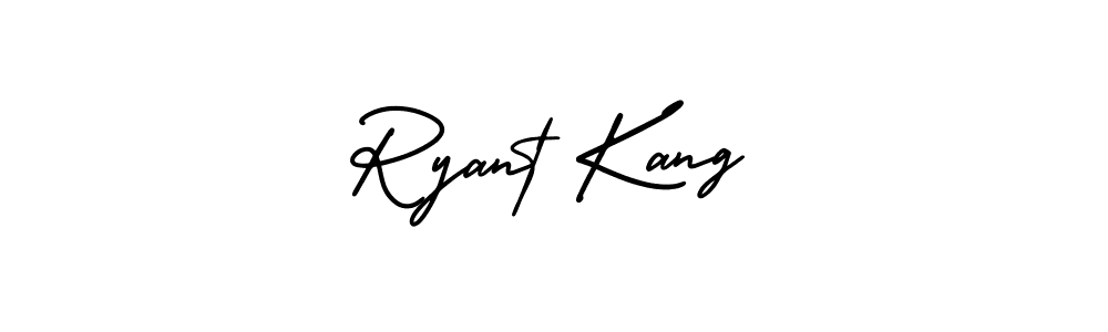 Also You can easily find your signature by using the search form. We will create Ryant Kang name handwritten signature images for you free of cost using AmerikaSignatureDemo-Regular sign style. Ryant Kang signature style 3 images and pictures png