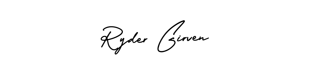AmerikaSignatureDemo-Regular is a professional signature style that is perfect for those who want to add a touch of class to their signature. It is also a great choice for those who want to make their signature more unique. Get Ryder Girven name to fancy signature for free. Ryder Girven signature style 3 images and pictures png