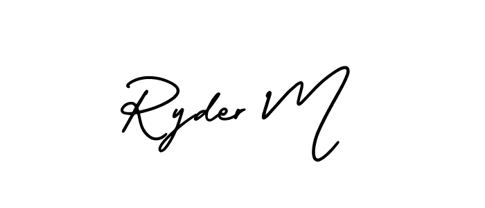 Once you've used our free online signature maker to create your best signature AmerikaSignatureDemo-Regular style, it's time to enjoy all of the benefits that Ryder M name signing documents. Ryder M signature style 3 images and pictures png