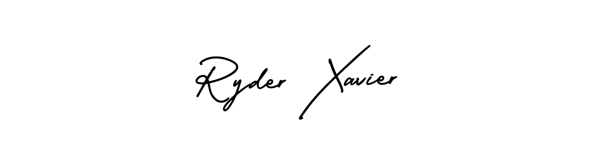 Design your own signature with our free online signature maker. With this signature software, you can create a handwritten (AmerikaSignatureDemo-Regular) signature for name Ryder Xavier. Ryder Xavier signature style 3 images and pictures png