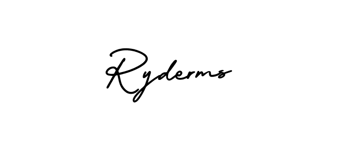 This is the best signature style for the Ryderms name. Also you like these signature font (AmerikaSignatureDemo-Regular). Mix name signature. Ryderms signature style 3 images and pictures png