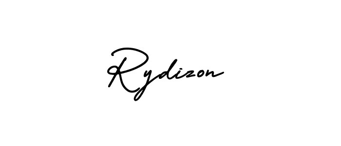 The best way (AmerikaSignatureDemo-Regular) to make a short signature is to pick only two or three words in your name. The name Rydizon include a total of six letters. For converting this name. Rydizon signature style 3 images and pictures png