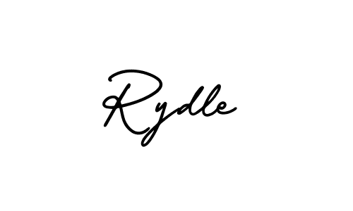 Use a signature maker to create a handwritten signature online. With this signature software, you can design (AmerikaSignatureDemo-Regular) your own signature for name Rydle. Rydle signature style 3 images and pictures png