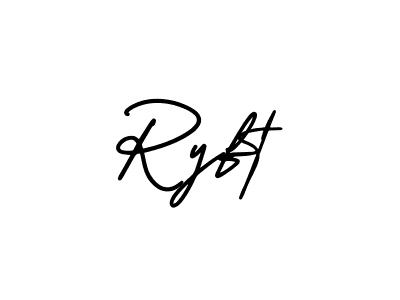 How to make Ryft signature? AmerikaSignatureDemo-Regular is a professional autograph style. Create handwritten signature for Ryft name. Ryft signature style 3 images and pictures png