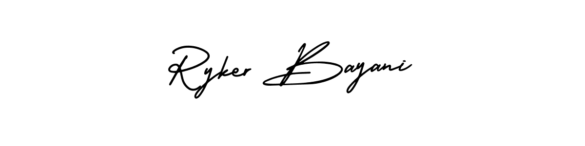 How to Draw Ryker Bayani signature style? AmerikaSignatureDemo-Regular is a latest design signature styles for name Ryker Bayani. Ryker Bayani signature style 3 images and pictures png
