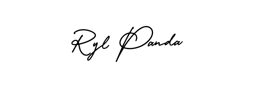 Use a signature maker to create a handwritten signature online. With this signature software, you can design (AmerikaSignatureDemo-Regular) your own signature for name Ryl Panda. Ryl Panda signature style 3 images and pictures png