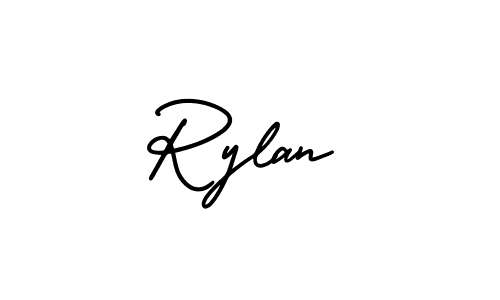 if you are searching for the best signature style for your name Rylan. so please give up your signature search. here we have designed multiple signature styles  using AmerikaSignatureDemo-Regular. Rylan signature style 3 images and pictures png