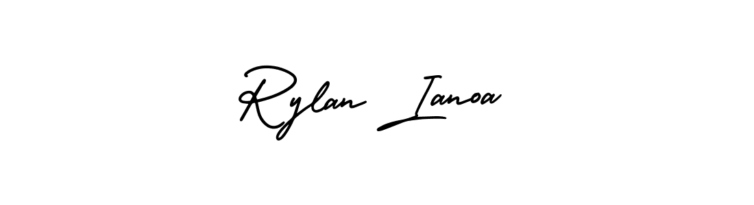 How to make Rylan Ianoa signature? AmerikaSignatureDemo-Regular is a professional autograph style. Create handwritten signature for Rylan Ianoa name. Rylan Ianoa signature style 3 images and pictures png