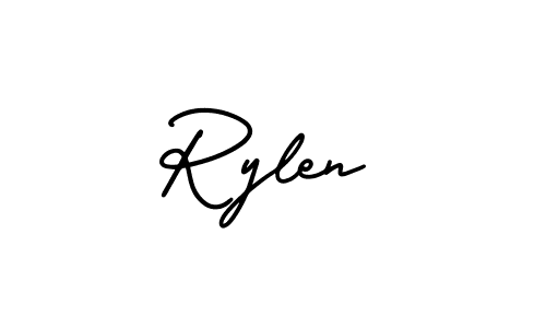 Create a beautiful signature design for name Rylen. With this signature (AmerikaSignatureDemo-Regular) fonts, you can make a handwritten signature for free. Rylen signature style 3 images and pictures png