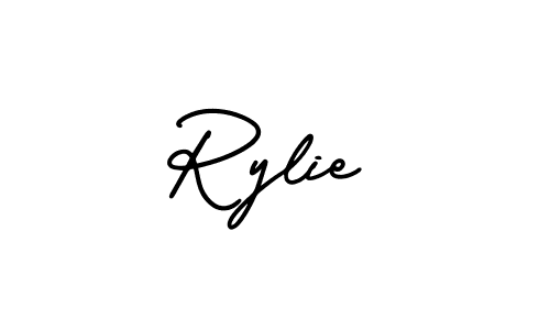 Create a beautiful signature design for name Rylie. With this signature (AmerikaSignatureDemo-Regular) fonts, you can make a handwritten signature for free. Rylie signature style 3 images and pictures png