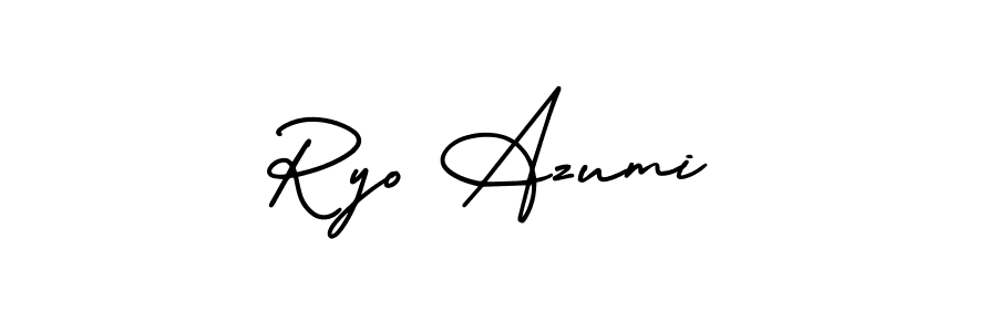 How to make Ryo Azumi signature? AmerikaSignatureDemo-Regular is a professional autograph style. Create handwritten signature for Ryo Azumi name. Ryo Azumi signature style 3 images and pictures png