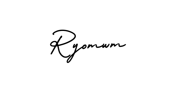 Also we have Ryomwm name is the best signature style. Create professional handwritten signature collection using AmerikaSignatureDemo-Regular autograph style. Ryomwm signature style 3 images and pictures png