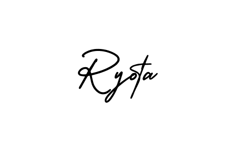 Design your own signature with our free online signature maker. With this signature software, you can create a handwritten (AmerikaSignatureDemo-Regular) signature for name Ryota. Ryota signature style 3 images and pictures png