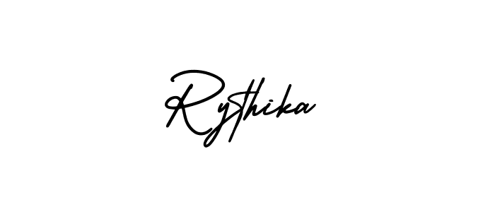 How to Draw Rythika signature style? AmerikaSignatureDemo-Regular is a latest design signature styles for name Rythika. Rythika signature style 3 images and pictures png