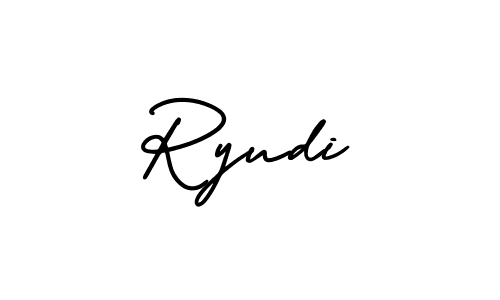 AmerikaSignatureDemo-Regular is a professional signature style that is perfect for those who want to add a touch of class to their signature. It is also a great choice for those who want to make their signature more unique. Get Ryudi name to fancy signature for free. Ryudi signature style 3 images and pictures png