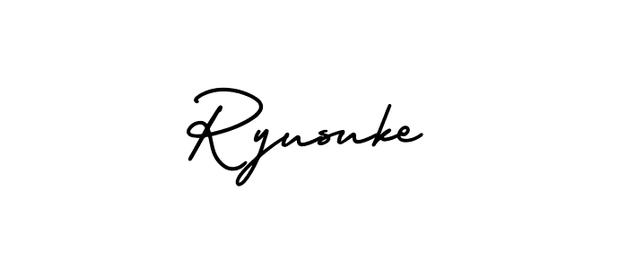 Use a signature maker to create a handwritten signature online. With this signature software, you can design (AmerikaSignatureDemo-Regular) your own signature for name Ryusuke. Ryusuke signature style 3 images and pictures png