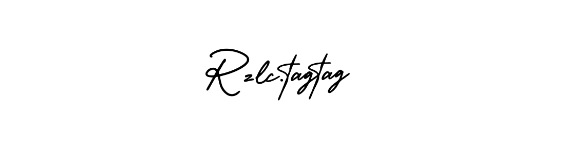 How to make Rzlc.tagtag name signature. Use AmerikaSignatureDemo-Regular style for creating short signs online. This is the latest handwritten sign. Rzlc.tagtag signature style 3 images and pictures png