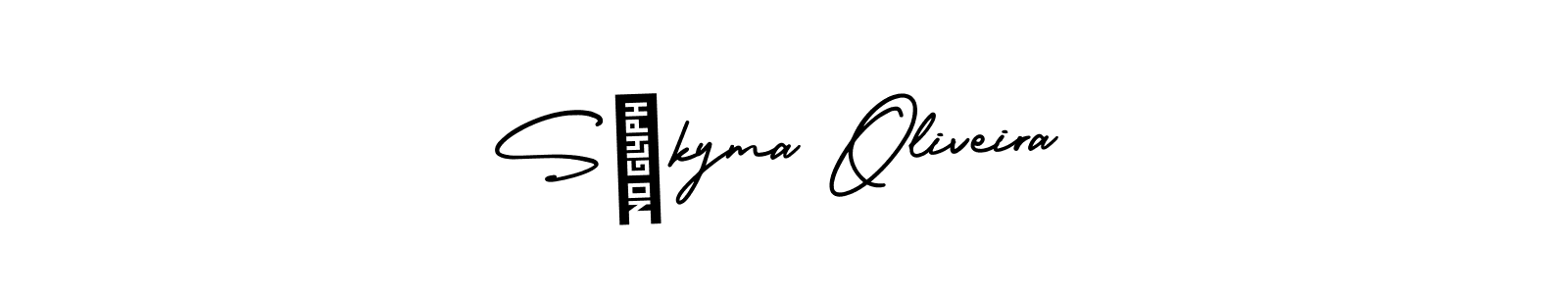 Make a short Sákyma Oliveira signature style. Manage your documents anywhere anytime using AmerikaSignatureDemo-Regular. Create and add eSignatures, submit forms, share and send files easily. Sákyma Oliveira signature style 3 images and pictures png