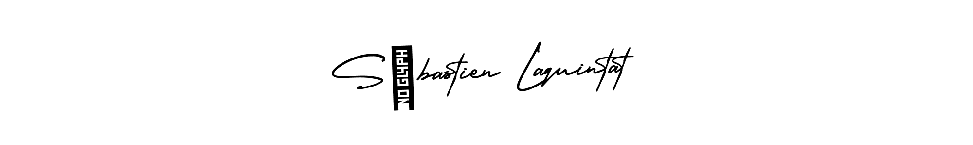 Design your own signature with our free online signature maker. With this signature software, you can create a handwritten (AmerikaSignatureDemo-Regular) signature for name Sébastien Laquintat. Sébastien Laquintat signature style 3 images and pictures png