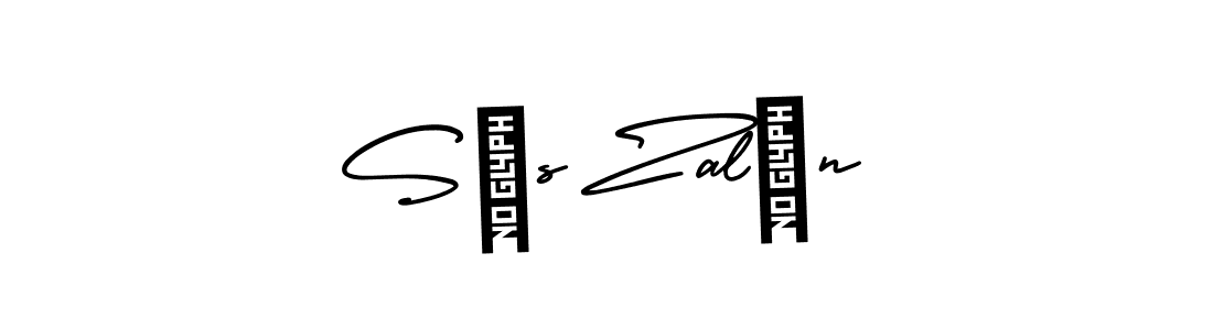 This is the best signature style for the Sós Zalán name. Also you like these signature font (AmerikaSignatureDemo-Regular). Mix name signature. Sós Zalán signature style 3 images and pictures png